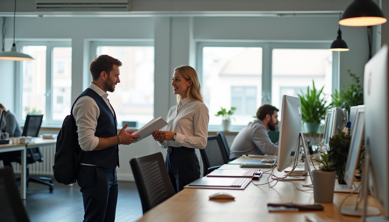 Administrativ personal på kontor